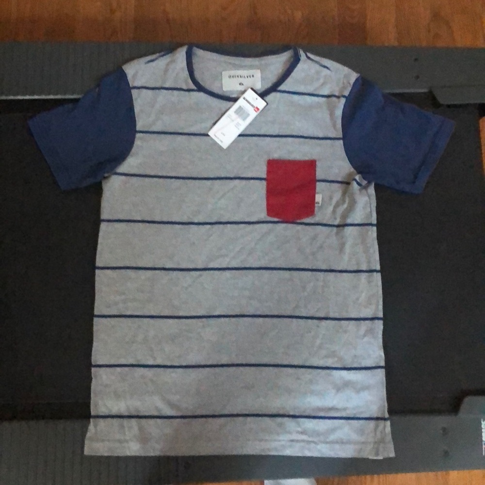 Quicksilver boys t shirt. NEVER WORN WITH TAGS